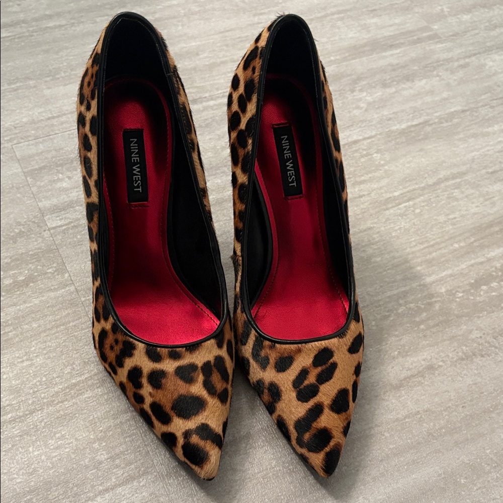 Nine West Animal Print Heels BNWOT